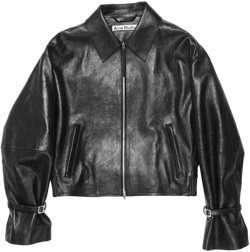Acne Studios Black Leather Jacket