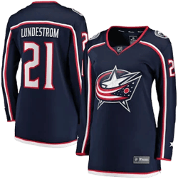Fanatics Women's Columbus Blue Jackets Isac Lundestrom Home Breakaway Jersey