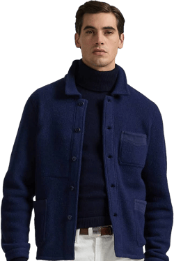 Ralph Lauren Men's Wool-Blend Utility Shirt Jacket