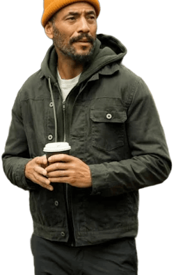 Flint And Tinder Waxed Canvas Trucker Jacket