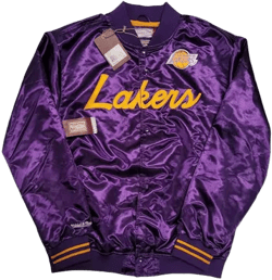 Mitchell & Ness Men's Los Angeles Lakers Special Script Lightweight Satin Jacket