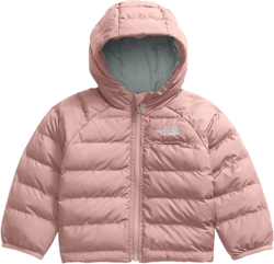 THE NORTH FACE Baby Reversible Perrito Hooded Jacket | Winter Jacket for Boys & With Insulation, Water-repellent Finish 3 Months Pink Moss