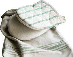 Chef Green & Cream Oven Glove