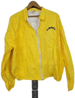 Vintage Yellow Camel Ultra Lightweight Windbreaker