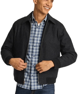 Bonobos Men's Italian Wool Bomber Jacket