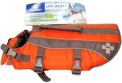 Top Paw Bright Orange Neoprene Reflective Dog Life Jacket
