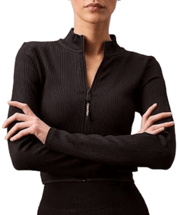 Calvin Klein Women's Rib Sport Cropped Jacket
