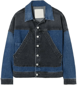 Mother The Triangle Drifter Patchwork Denim Jacket