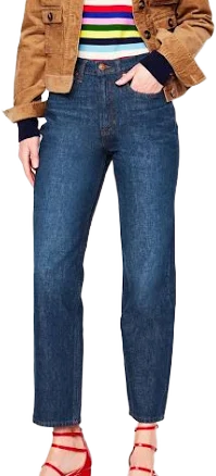 Boden Women's High Rise Rigid Straight Jeans