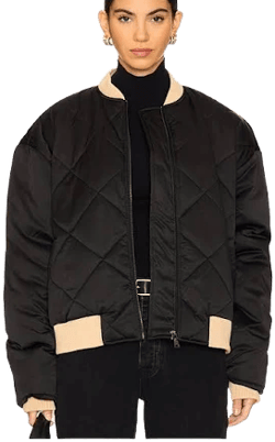Favorite Daughter Quilted Bomber Jacket