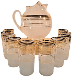 Vintage Frost Nip 11 Piece Cocktail Set
