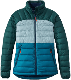 Women's L.L.Bean Bean's Down Jacket Colorblock