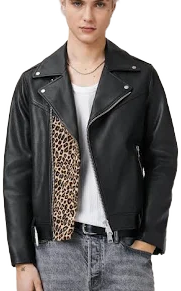 Allsaints Men's Mick Leather Biker Jacket