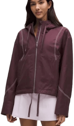 Lululemon Women's Cropped Water-Resistant Cotton-Blend Jacket