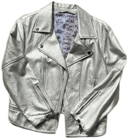Metallic Biker Jacket