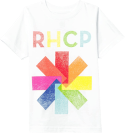 Red Hot Chili Peppers Baby-Boy's Official Colorful Asterisk White Toddler T-Shirt