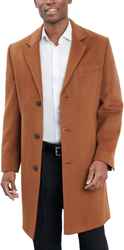 London FOG Men's Signature Wool-Blend Overcoat