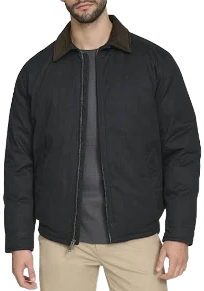 Dockers Men's Padded Corduroy Collar Cotton Bomber