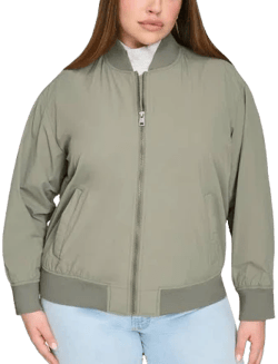 Levi's Women's Relaxed Ribbed-Hem Bomber Jacket