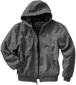 Dri Duck Men's Cheyenne Boulder Cloth Hooded Jacket with Tricot Quilt Lining