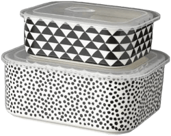 Thyme & Table Signature Series 4-Piece Rectangle Ceramic Baking Dish & Lid Set