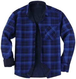 Men's Casual Plaid Flannel Shirt