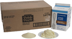 Basic American Foods Gold Extra Rich Mashed Potatoes, Large Size for Food Services and Restaurants, Easy To Prepare, Gluten Free, Made with 100% USA Grown Potatoes, 59 Ounces (Pack of 6)