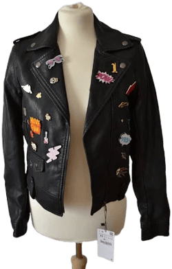 Zara Faux Leather Biker Jacket