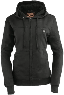 Nexgen Heat MPL2713SET Women Black 'Heated' Front Zipper Fiery Hoodie Jacket for Outdoor Activities