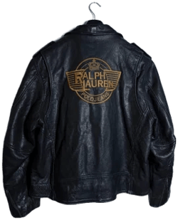 Polo Jeans Ralph Lauren Vintage Leather Biker Jacket