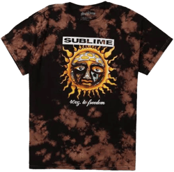 Sublime 40 oz. to Freedom Sun Bleach-Dyed T-Shirt