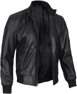 Lambskin Leather Bomber Jacket