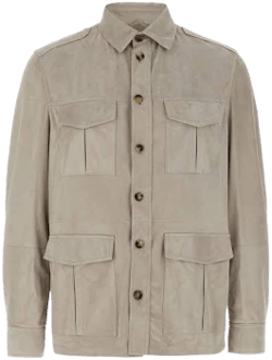 Brunello Cucinelli Men's Calf Suede Jacket