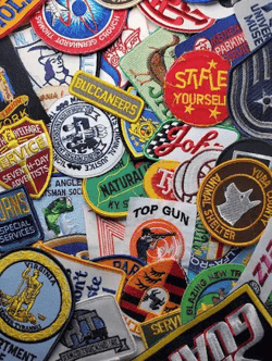 PATCHBOMB PACK Vintage and NOS Embroidered Sew On Iron On Patches for Denim Jackets Pants Letterman Miscellaneous Value Mystery Box