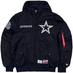 Alpha Industries Dallas Cowboys L-2B Hooded Bomber Jacket