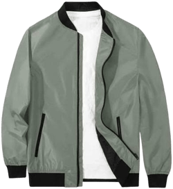 Madhero Men's Lightweight Bomber Jacket