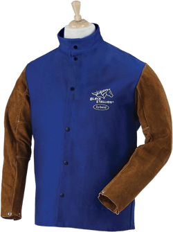 Revco FRB9-30C/BS-XL 9oz FR Cotton & Cowhide Hybrid Welding Jacket, XL