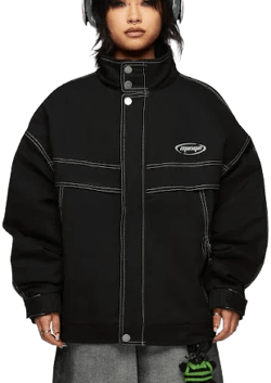 Minga London Oversized Twill Bomber Jacket