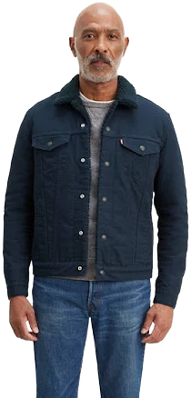 Levi's Men's Canvas Sherpa Trucker Jacket