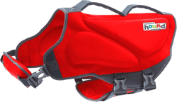 Outward Hound Dawson Swim Dog Life Jacket, High-Performance Neoprene Dog Life Vest for Swimming, Boating, and Water Safety, Medium, Red Red Medium (Chest Girth: 21"-27")