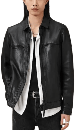 Allsaints Men's Luck Slim Fit Leather Jacket