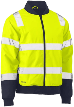 Bisley ANSI Type R Class 3 Bomber Jacket with Built-In Padded Lining 333M6730T-YLNV/