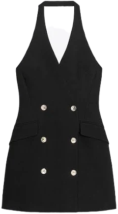 Zara Women's Halter Mini Blazer Dress