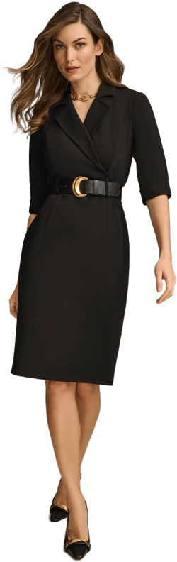 Donna Karan Women's Belted Sheath Dress