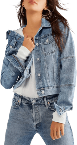Free People Rumors Denim Jacket