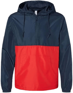 Independent Trading Co. EXP54LWP Men's Lightweight Quarter-Zip Windbreaker Pullover Jacket