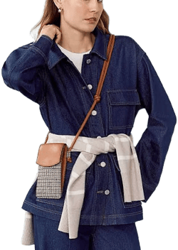 Ann Taylor Women's Weekend Collection Denim Carpenter Jacket