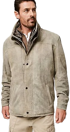 Overland James Distressed Leather Jacket