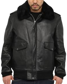Drake Leather Bomber Jacket