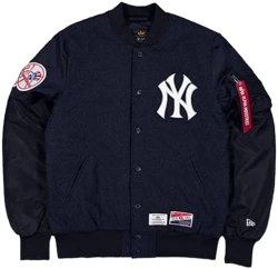 Alpha Industries Men's New York Yankees MA-1 Wool Varsity Jacket